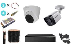 پک دوربین مداربسته 2 عددی برایتون